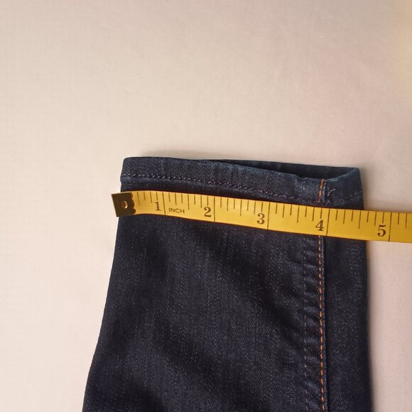 7 For All Mankind Jeans Size 24/0 The Mid Rise Ankle Skinny Dark Wash - Picture 10 of 11